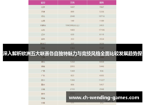 深入解析欧洲五大联赛各自独特魅力与竞技风格全面比较发展趋势探